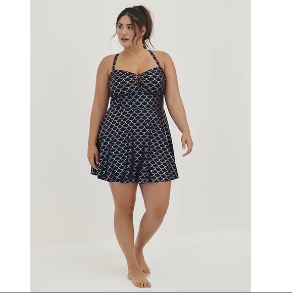 NWT TORRID MERMAID SWIMSUIT - Picture 3 of 8